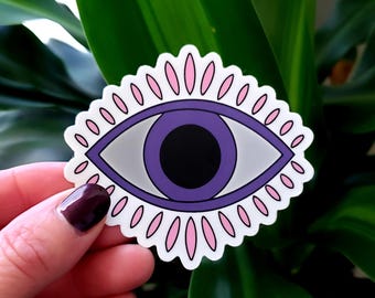 Sticker oeil découpé
