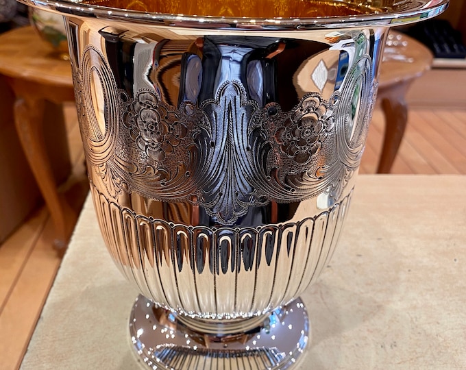 New Solid Silver and Vermeil Champagne Bucket