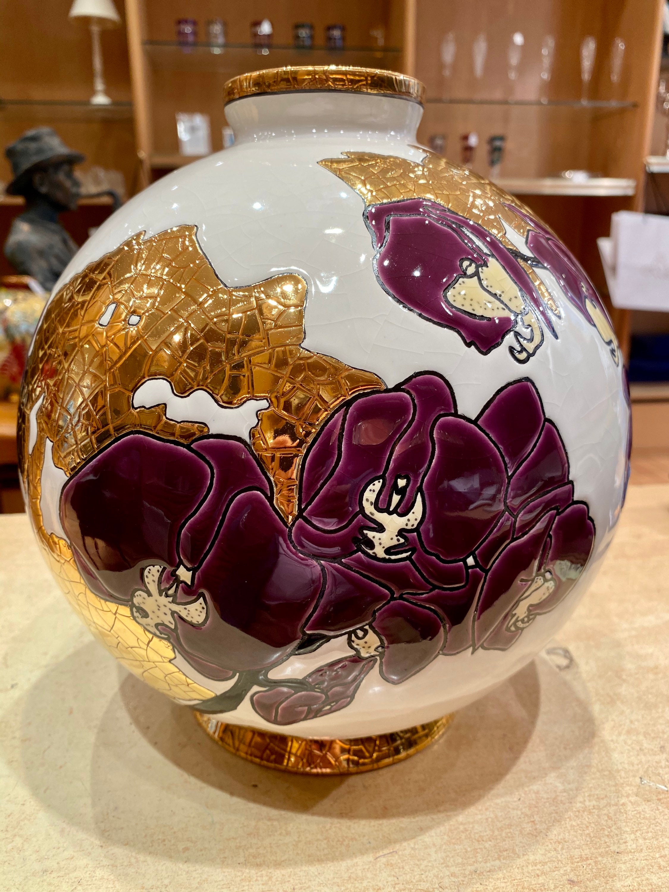 Vase Boule Émaux de Longwy