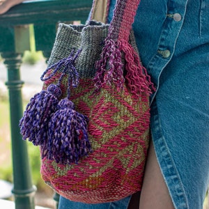 Handwoven Crossbody, Handmade Wool bag , Wool Crossbody Bag, Peruvian Handmade, Peruvian Gifts