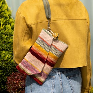 Wolle Crossbody Bag Handgefertigte traditionelle peruanische Geldbörse Boho Clutch Einzigartige ethnische Geschenke