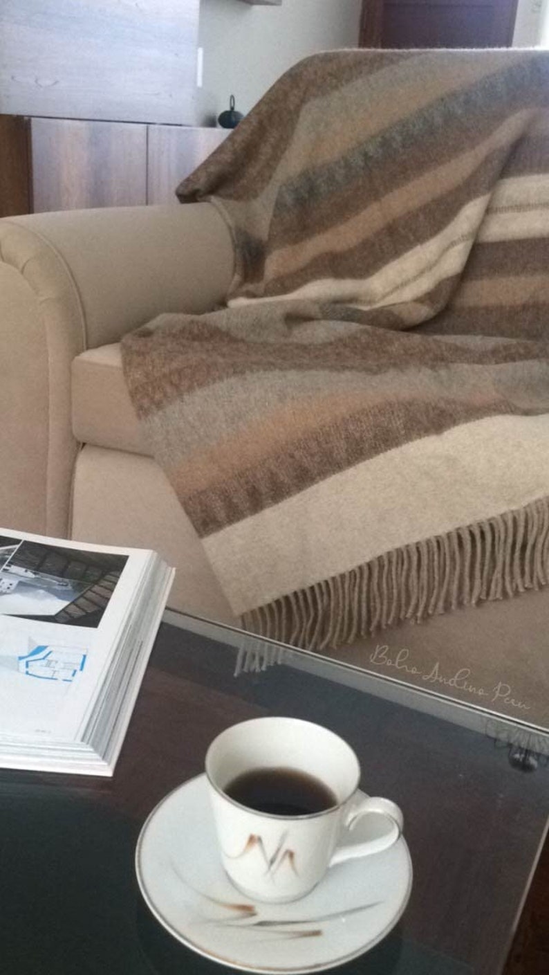 TUMI Peruvian Throw Blanket Alpaca Wool Blanket Peruvian Etsy