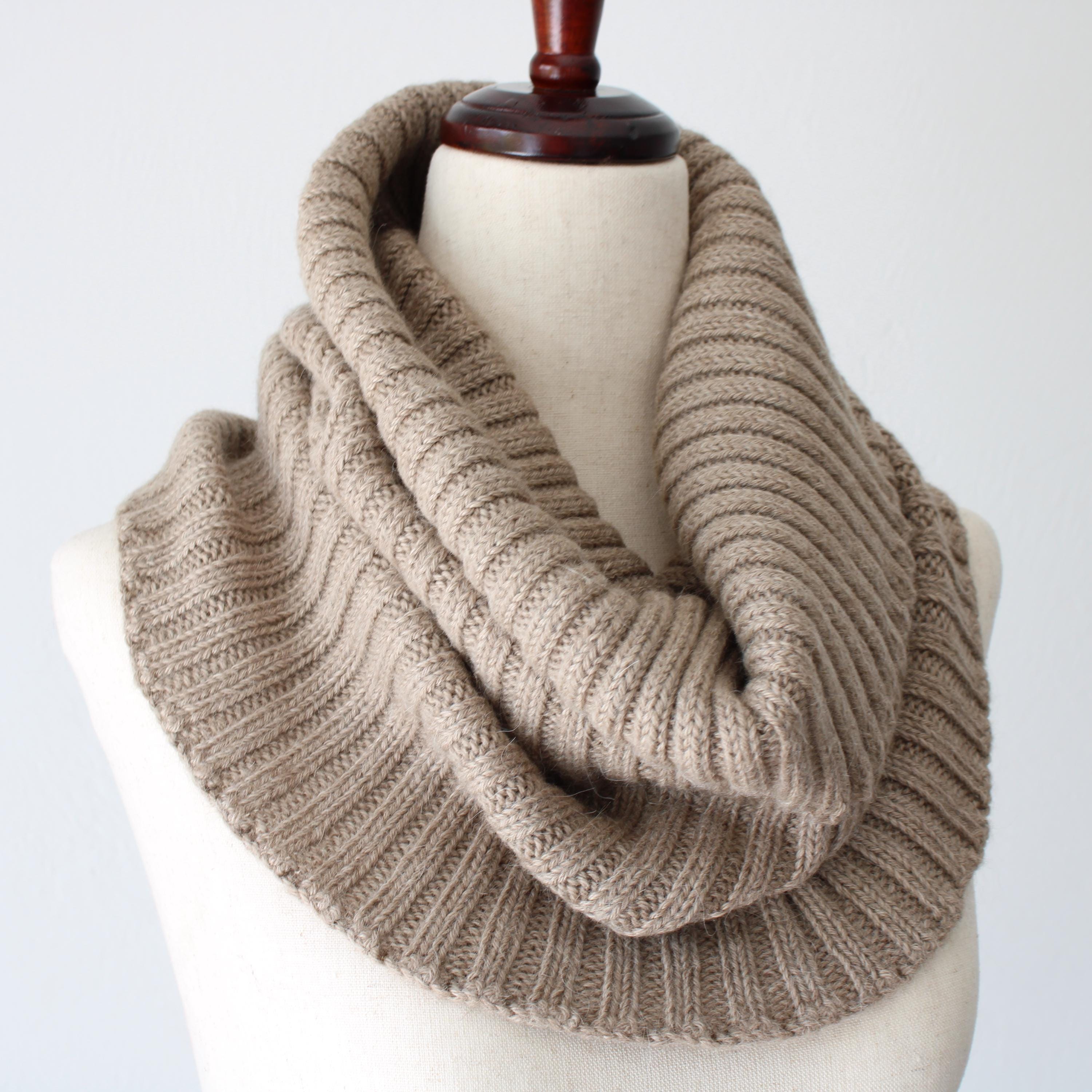 Hand-knitted Baby Alpaca Wool Infinity Scarf: Peruvian Tube Scarf - Etsy