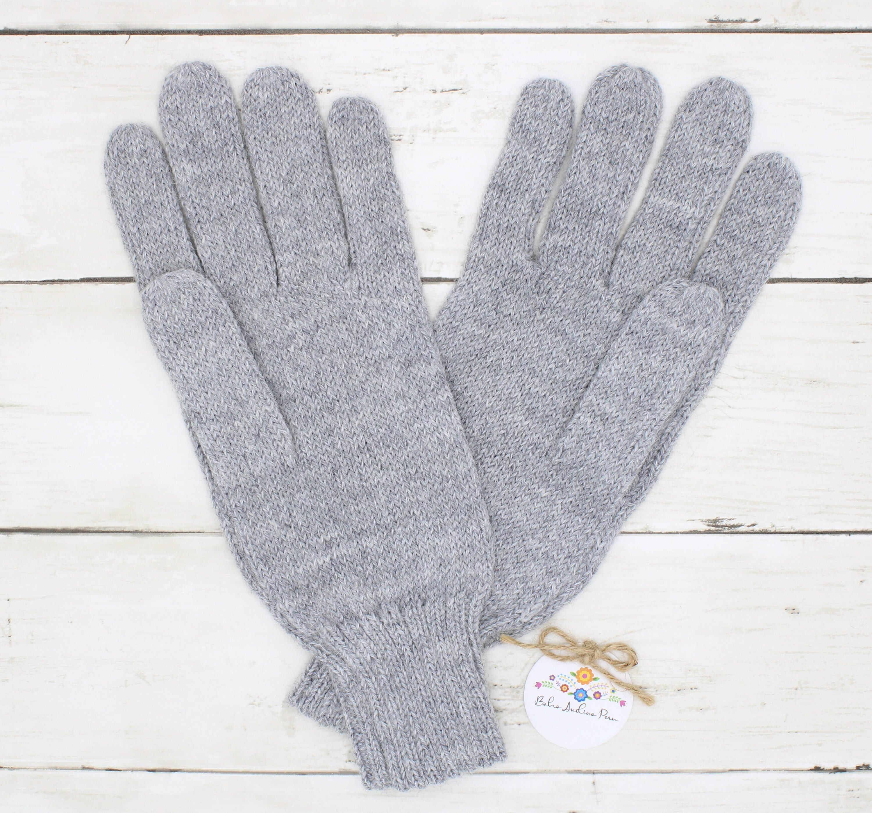 ベビーアルパカ冬用手袋：ペルー産ニットウール混紡 - Etsy 日本