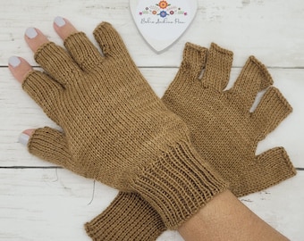 Warm Alpaca Mittens, Alpaca Mittens, Fingerless Mittens, Typing Gloves, Alpaca Mittens, Peruvian Mittens