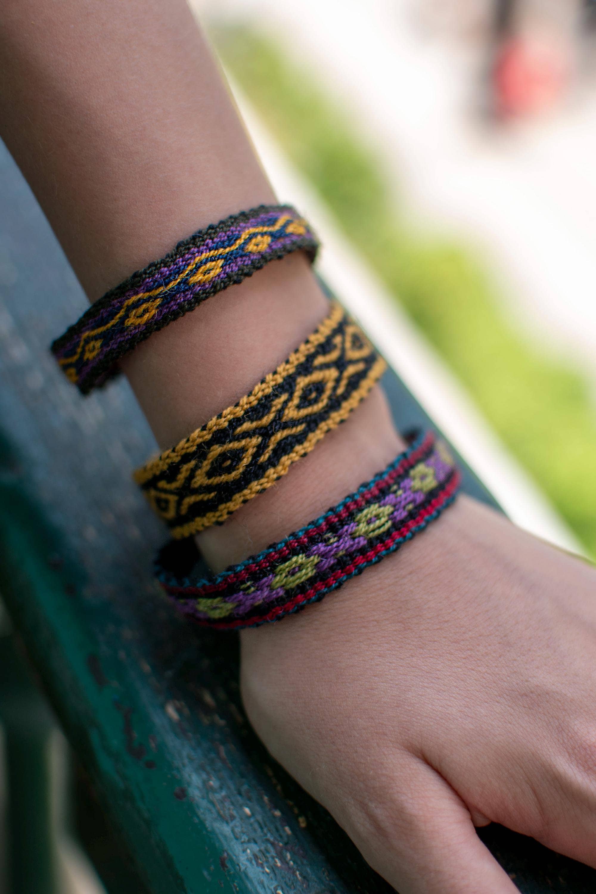 Peruvian Bracelet, Alpaca Bracelet, Wool Bracelet, Peru Bracelet, Andean Bracelet, Sustainable Bracelet