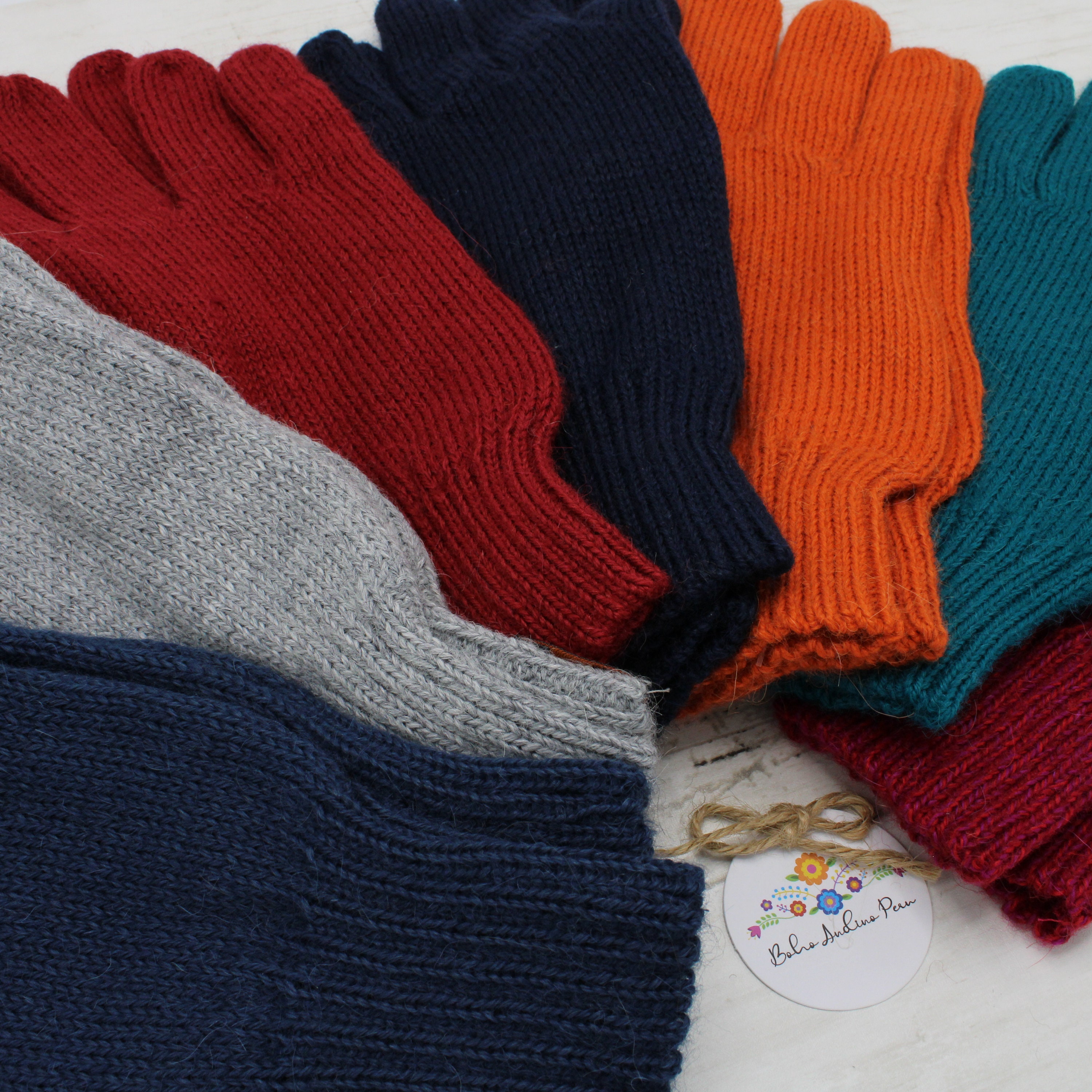 ベビーアルパカ冬用手袋：ペルー産ニットウール混紡 - Etsy 日本