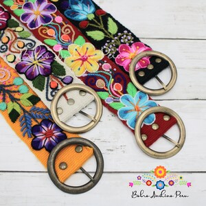Embroidered belt floral, Peruvian embroidery belts, Boho belt wool, Sundance belt, Floral organic ethnic belt, Gift for her