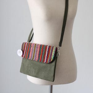 Wool Crossbody Bag, Handcrafted Bag, Traditional Bag, Wool Purse, Peru Bag, Wool Purse,  Peruvian Wool Bag