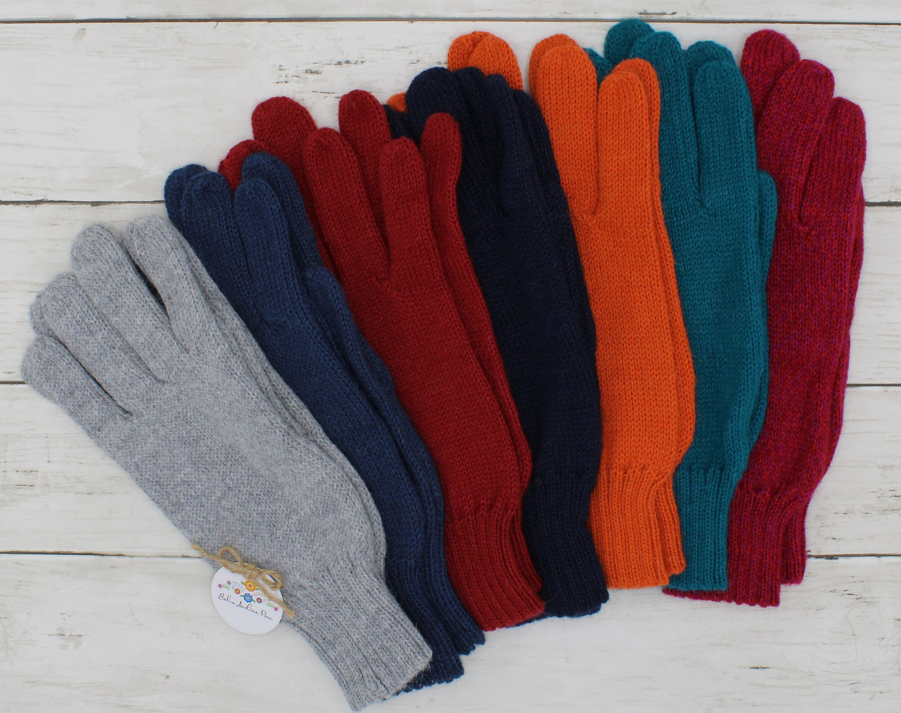 ベビーアルパカ冬用手袋：ペルー産ニットウール混紡 - Etsy 日本