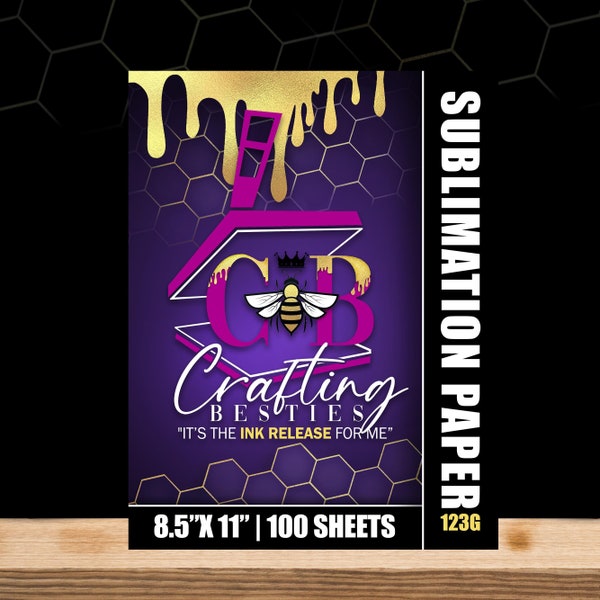 Crafting Besties ® Sublimationspapier | 8,5x11 | 120g-123g