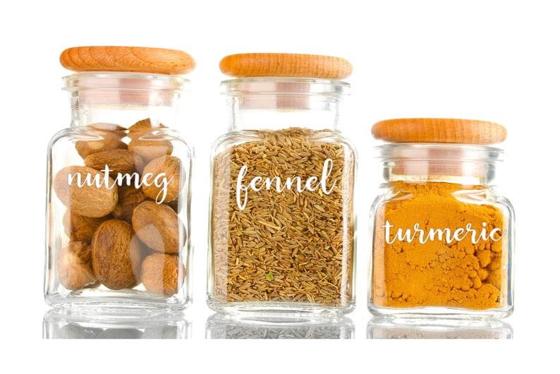 Spice Jar Labels Spice Labels Pantry Labels Custom Labels Etsy Canada