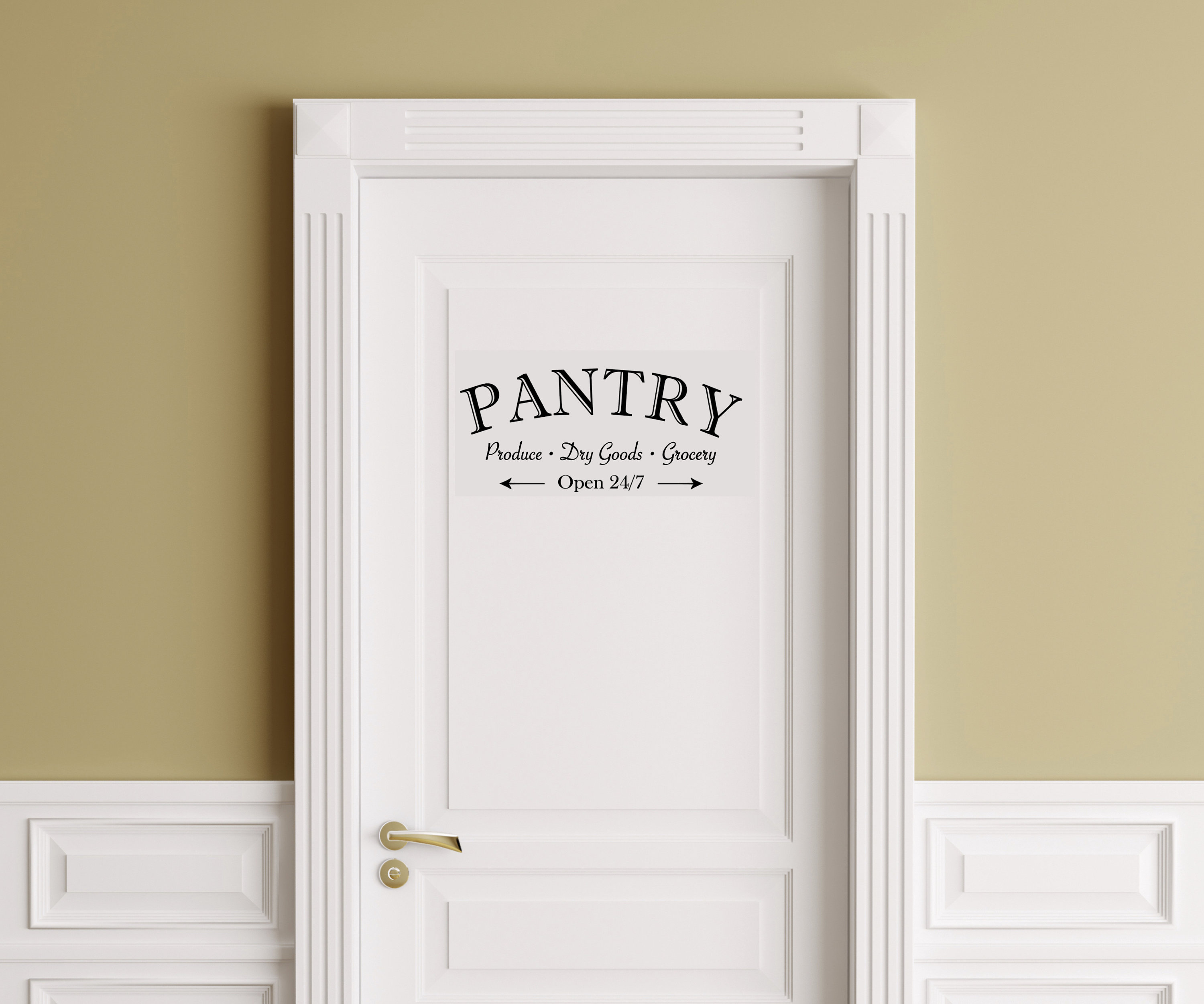 6 Options Pantry Sign Pantry Decal Pantry Door Decal | Etsy