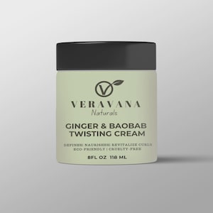 Low Porosity Ginger & Baobab Twisting butter Cream  | Veravana Naturals