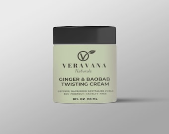 Low Porosity Ginger & Baobab Twisting butter Cream  | Veravana Naturals