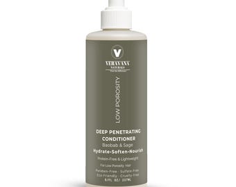 Low Porosity Hair Conditioner with Baobab & Argan Oil, Deep Moisture for Natural Hair, Veravana Naturals