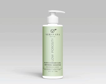 Low Porosity Aloe And Ginger Curl Defining Smoothie | Veravana Naturals