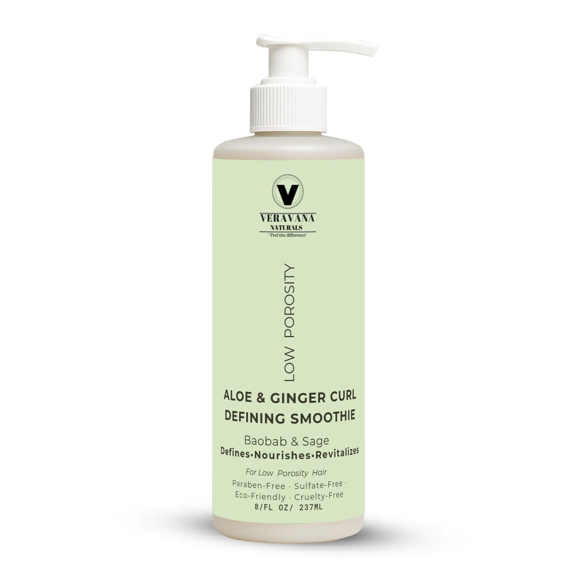 Low Porosity Curl Defining Smoothie With Aloe & Ginger, Hydrating Styling  Cream for Natural Hair, Veravana Naturals - Etsy