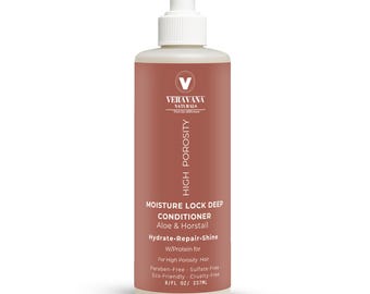 High Porosity Deep Conditioner, Moisturizing Treatment for Dry Natural Hair, Veravana Naturals