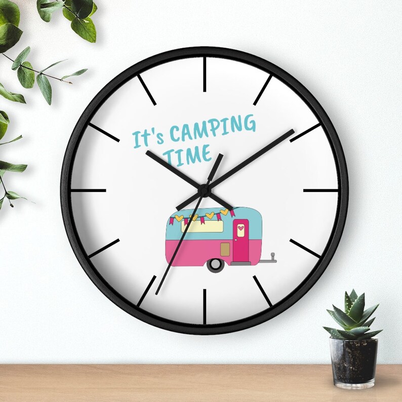 RV Wall Clock RV Camping Wall Decor Camping Time Clock for Etsy