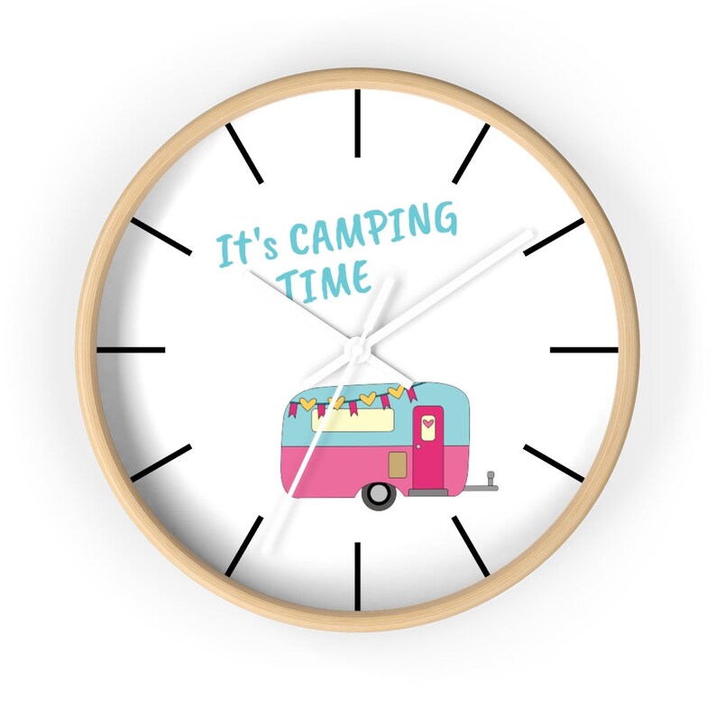 RV Wall Clock RV Camping Wall Decor Camping Time Clock for Etsy