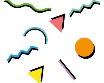 80s Shapes Etsy 80s Shapes Etsy