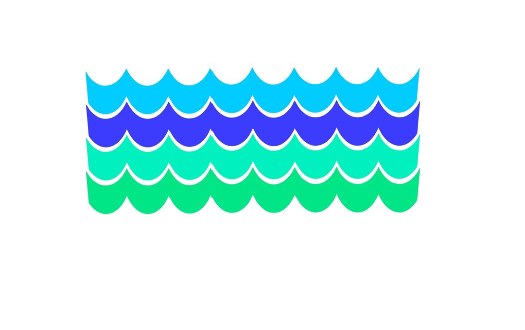 Waves SVG and PNG Digital File Beach Theme - Etsy