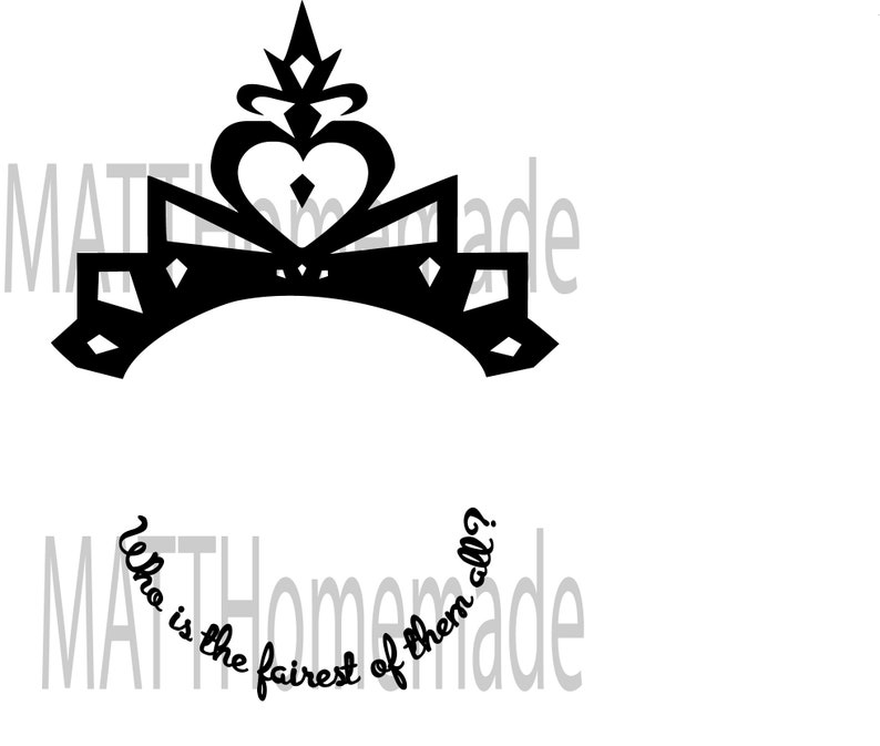 Download Art Collectibles Clip Art Svg Oval Mirror Frame Svg Dxf Jpg Fairest Of Them All Digital Cut File Princess Crown