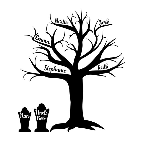 Albero genealogico inquietante per voi per riempire in te stesso svg albero  vuoto -  Italia