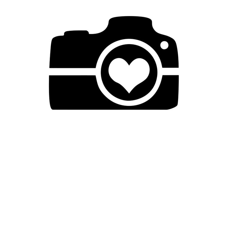 SVG Heart Camera ..includes Svg and Jpg Etsy UK