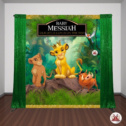 Baby Simba Lion King Themed Baby Shower Party Table Etsy