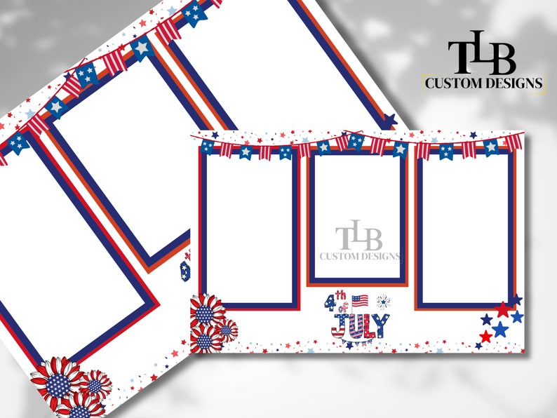 4th of july photo booth frames