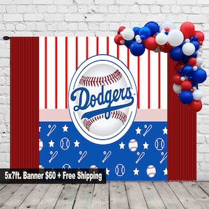 Dodger Backdrop Banner / 5x7 Banner /Personalized Banner / | Etsy