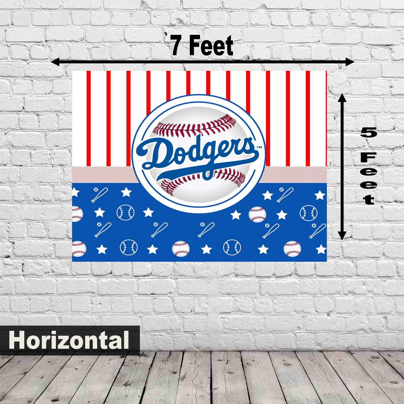 Dodger Backdrop Banner / 5x7 Banner /Personalized Banner / | Etsy