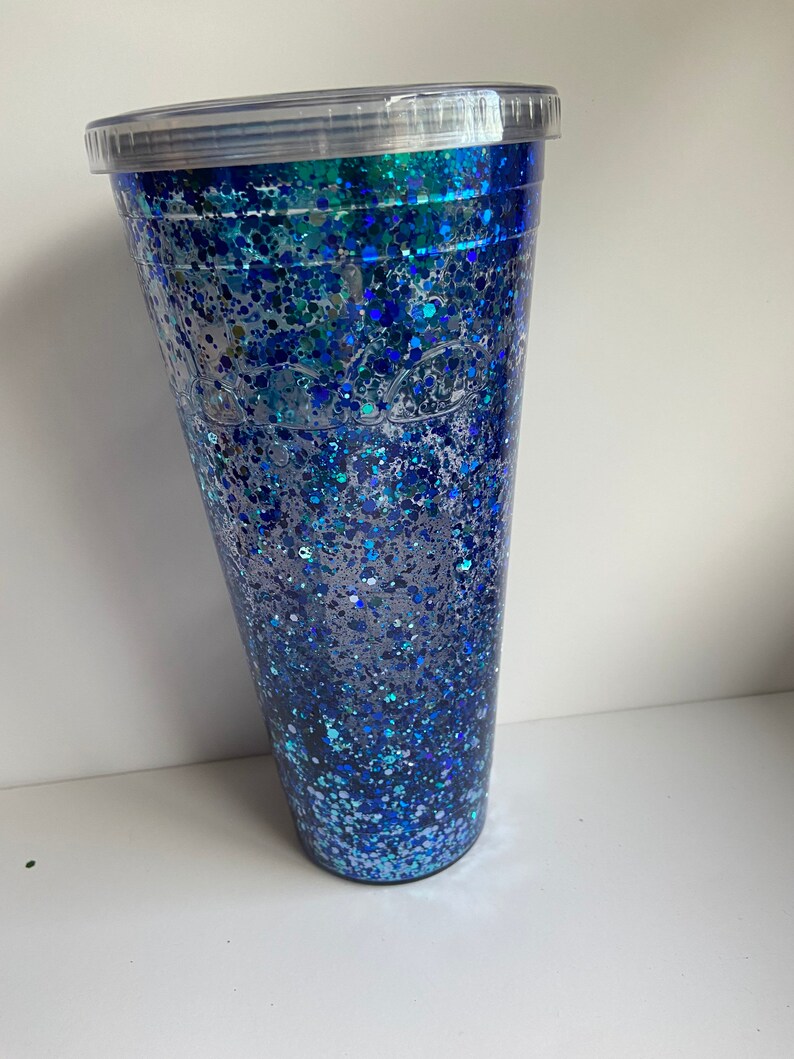 Snow Globe Tumbler Personalized Tumbler Floating Glitter Tumbler