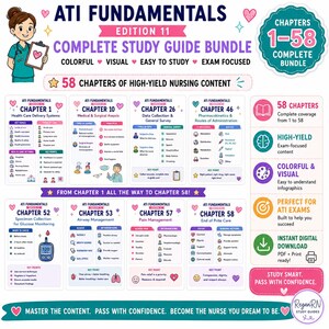 ATI Fundamentals Edition 11 Study Guide Bundle (58 Printable PDFs)