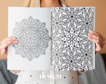 Mandala Garden COLOURING BOOK, libro para colorear, mandalas para colorear, printable, instant download