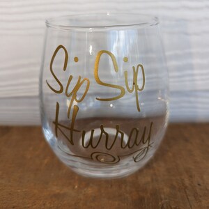 Wine glass, stemless wine glass, gift, friend, drinkware, barware,