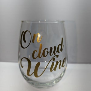 Wine glass, stemless wine glass, gift, friend, drinkware, barware,