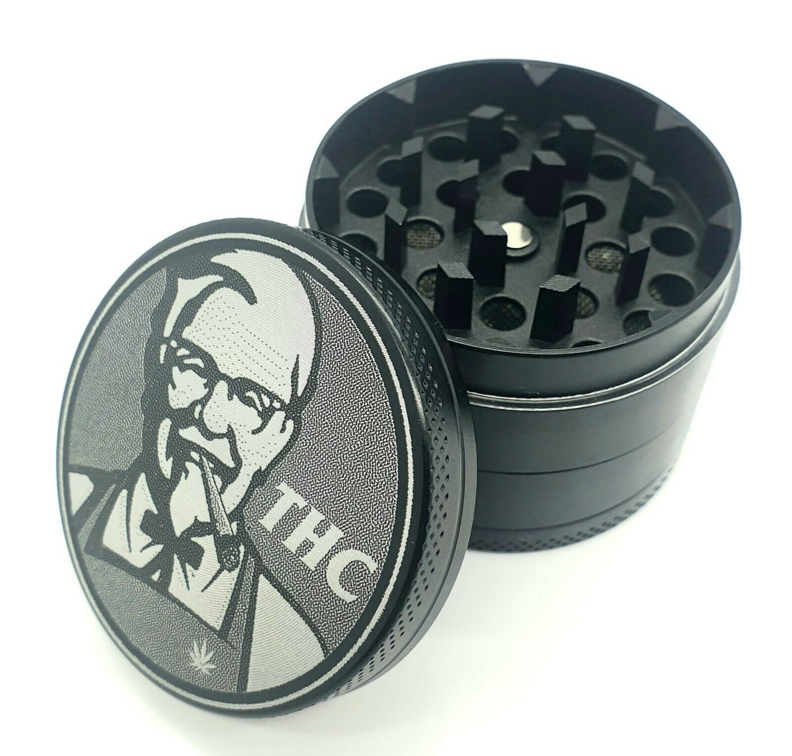 Custom Metal Grinders - 4 Piece 50mm - Cannabis Promotions