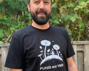 Mushroom Moon T-shirt: Glow in the Dark!