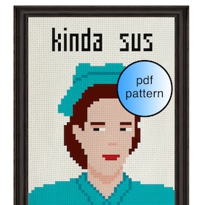 Nurse Ratched Kinda Sus Cross Stitch pdf Pattern