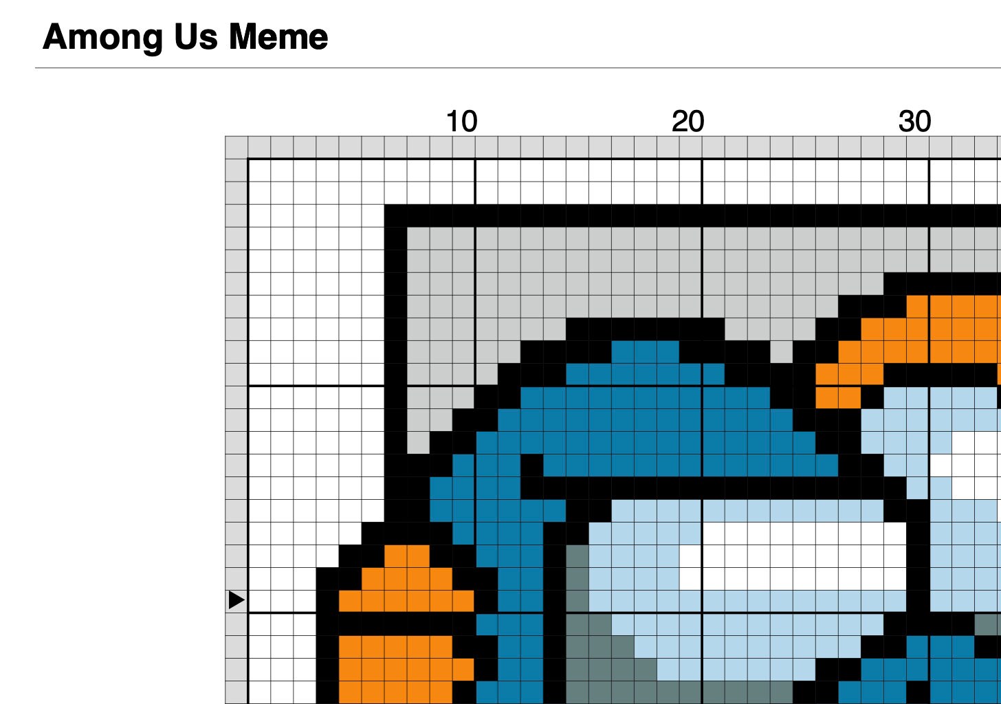 Impostor Pattern Impostor Meme Cross Stitch Pdf Pattern - Etsy
