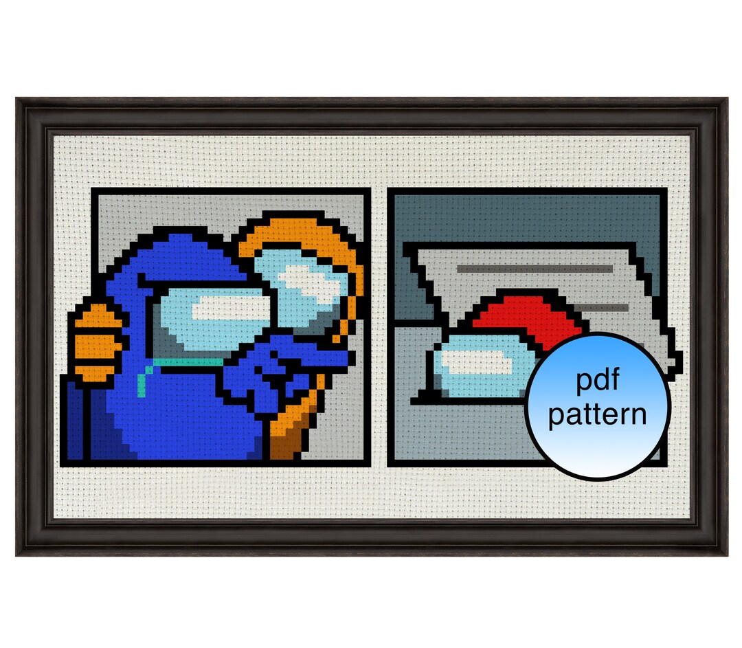 Impostor Meme Cross Stitch Pdf Pattern - Etsy