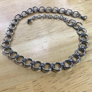 Stainless steel handmade choker necklace