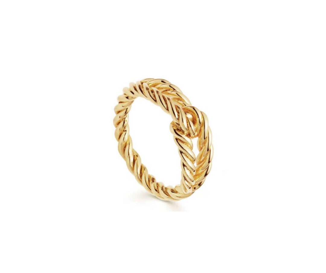 ALI RING 18K Gold Plated Bold Dome Ring, Band Ring, Stackable Ring ...
