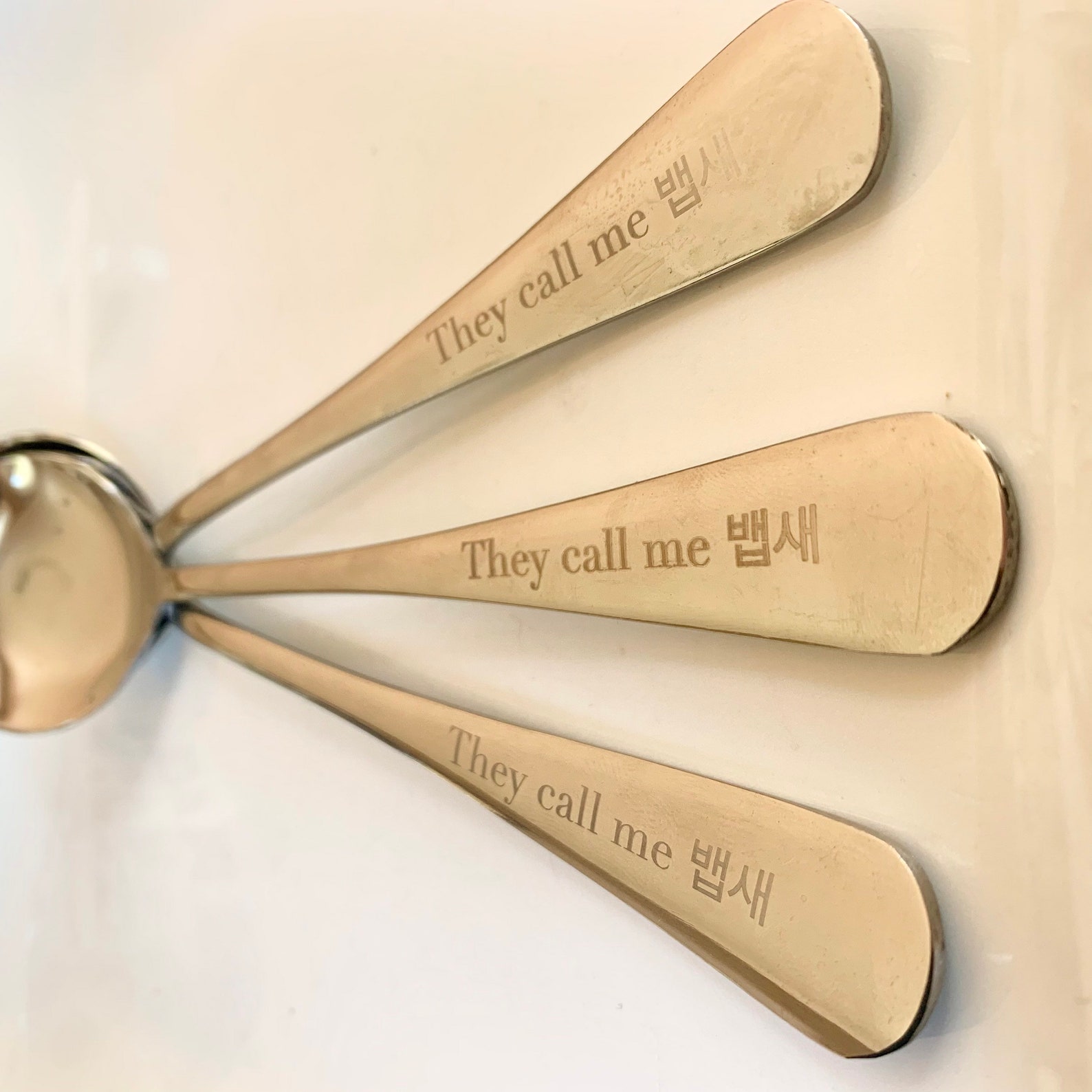 BTS 뱁새 Silver Spoon Baepsae Silver Spoon Etsy