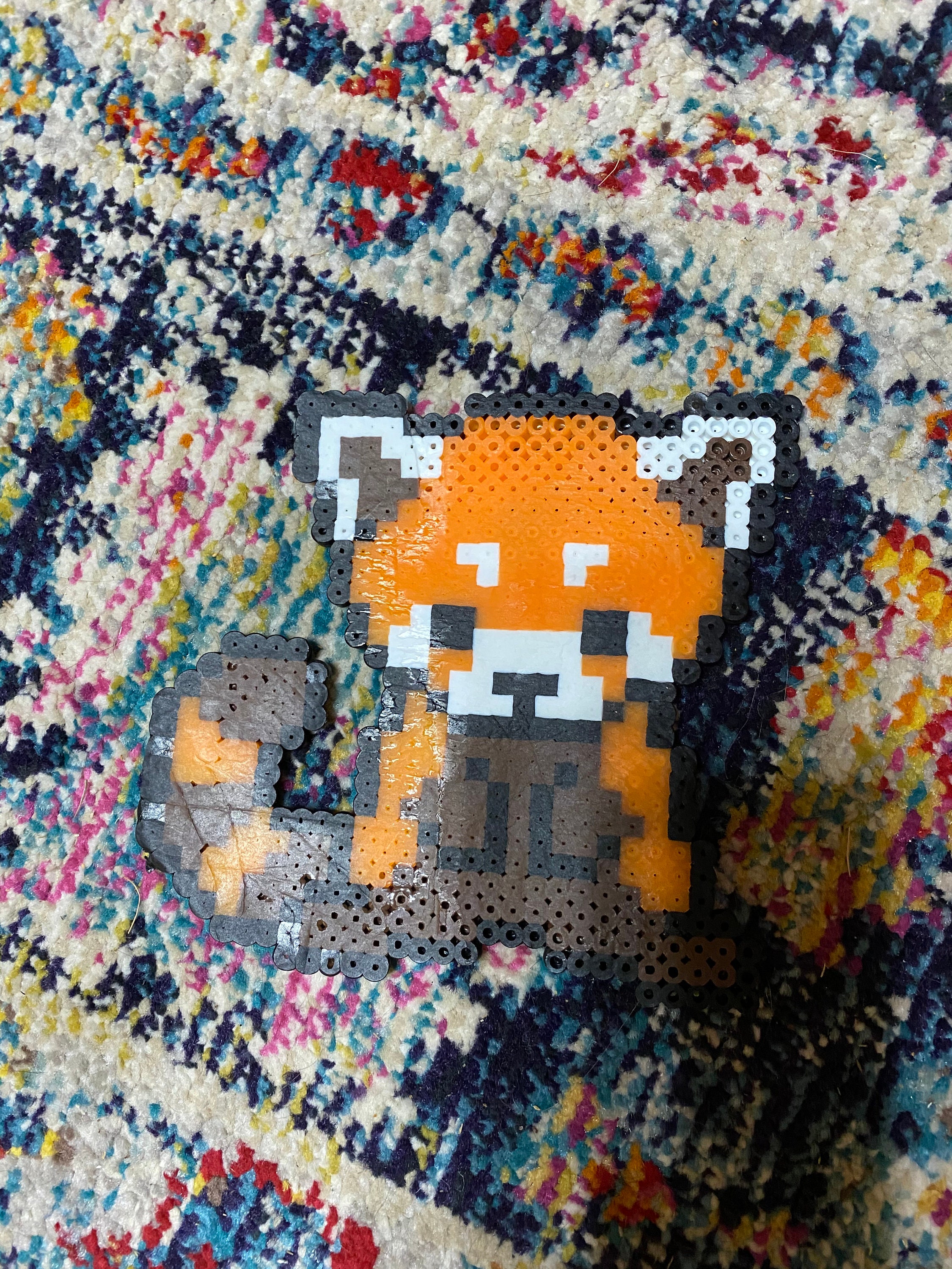 Red Panda Perler bead creation Etsy