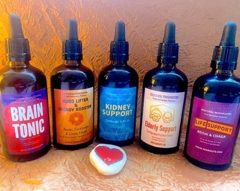 Reishi \ Lions Mane \ Cordyceps \ Chaga Tinctures