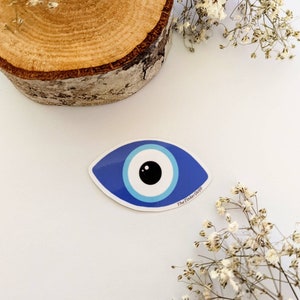 Evil Eye Die Cut Waterproof Laminated Vinyl Sicker image 1